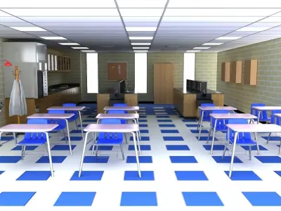 Science Laboratory 02 3D model