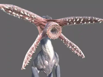 Alien Hunter Low-poly 3D model