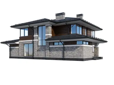 Modern V155 with BLENDER file 3D model