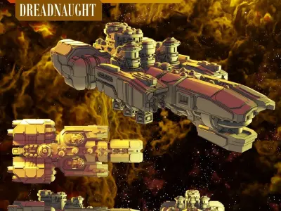 Twilight Imperium Emirates of Hacan Ship Models 3D print model