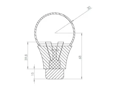 Light bulb 3D model 36