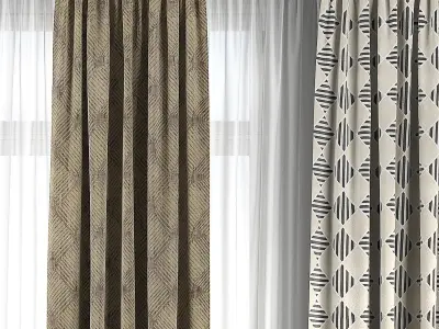 Curtain Set 111 3D model
