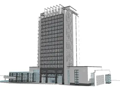 vacation spot-Resort-Fashion Leisure Hotel-0198 3D model