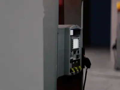 Petrol Gas Station Low Poly Low-poly 3D model