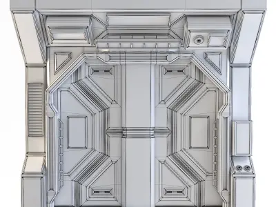 Space Station Entry Door 3D model