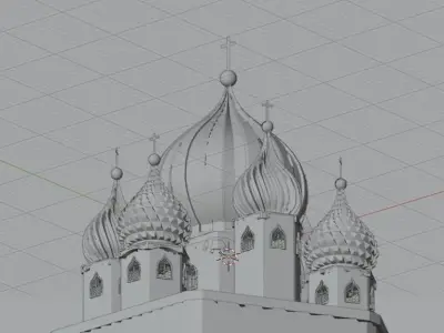 Onion Dome Low-poly 3D model