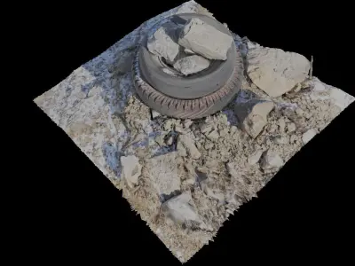 3D Tire Stone model 3D model