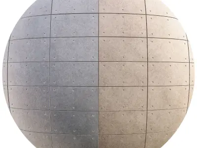 Concrete Plate Wall 04 - Seamless Texture