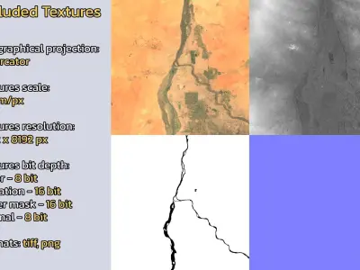 Khartoum Sudan City Landscape 3D Model 3D model