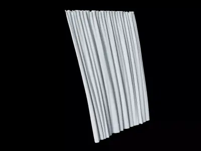 Wind Curtain animated 3D model