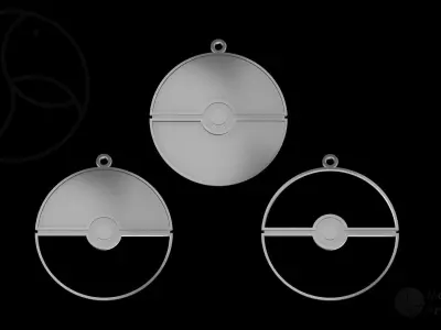 Pokemon Pokeball Christmas Decoration 3D print model