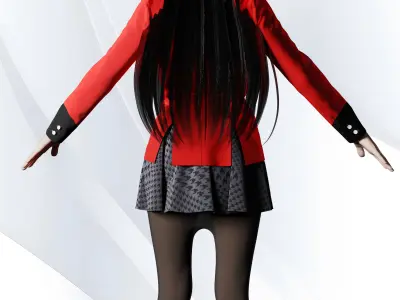 JABAMI YUMEKO - Rigged Character 3D model