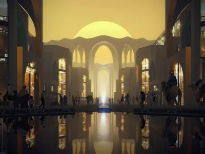 Islamic Landmark Plaza 3D model