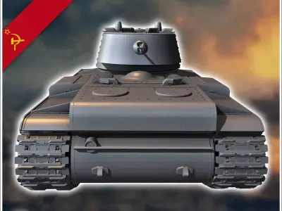 KV-1 M1941 - Soviet army WW2 Second World East front Ostfront RP 3D print model