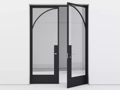 Aluminium door 34 3D model