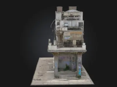 Urban Monolith  A Towering Symbol of Modern Minimalism 3D model