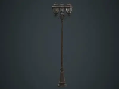 Street Light 2B Low-poly 3D model