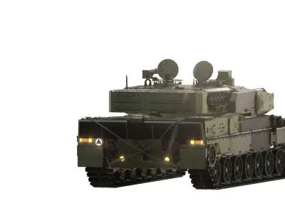 Leopard 2PL with interior 3D model