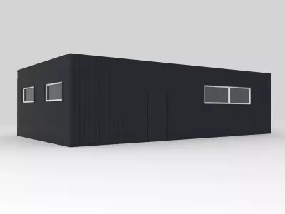 Modular office complete project for assembly   3D model