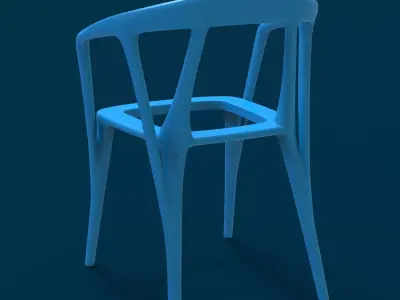 Chair Modern Low-poly 3D model purchase