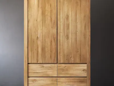 RH RECLAIMED RUSSIAN OAK ARMOIRE 3D model