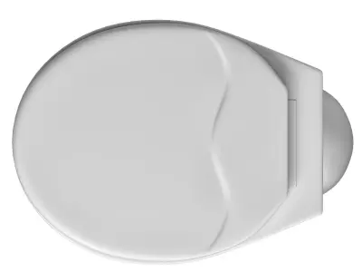 Floor Mount oval shape EWC toilet 3D model Modeled in 3ds max 3D model