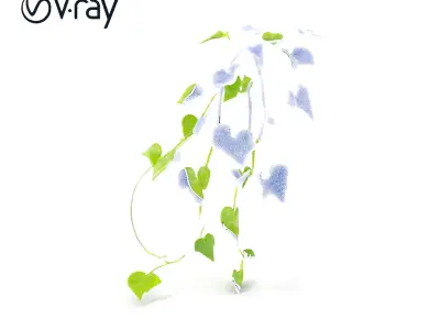 Climbing Ivy Plant Model Pack for Architectural Visualization Low-poly 3D model