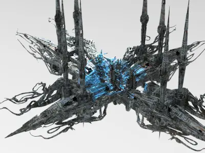 Deep Sea interstellar  array 1  Low-poly 3D model