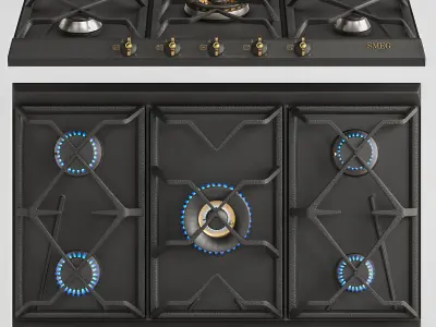  smeg black appliance 3D model