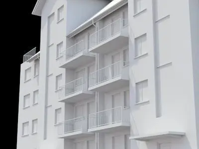Apartment building 2 3D model