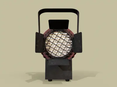 Old hand lantern Low-poly 3D model