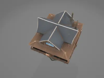 Enchanted Tree House 3D Model - Perfect for Visualizations 3D model