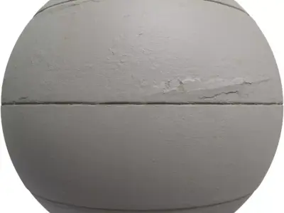 White Painted Concrete Planks PBR Texture Texture