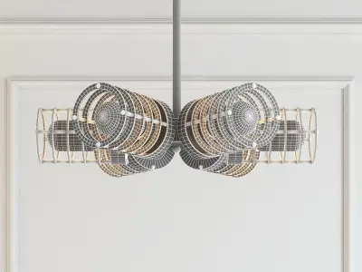 Edison trio pendant 3D model