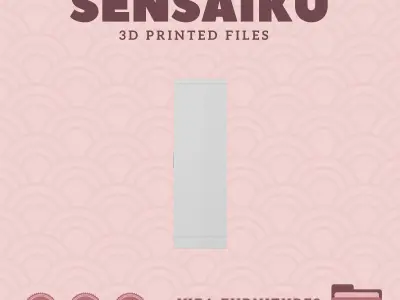 TONSTAD Cabinet with Sliding Doors Dollhouse - IKEA - 3D Print 3D print model