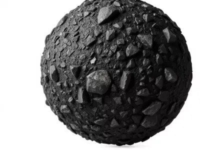 HQ PBR Textures Set  Gravel Coarse Dark Texture