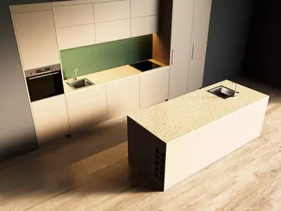 53-Kitchen5 matte 5 3D model