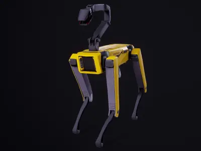 Boston Dynamics Spot Robot PBR Low-poly 3D model