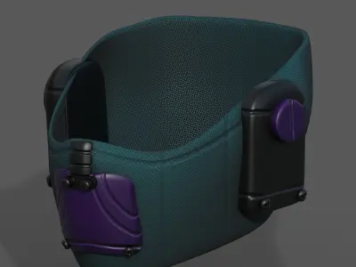 Gas mask respirator scifi futuristic 3d Artist  Low-poly 3D model get