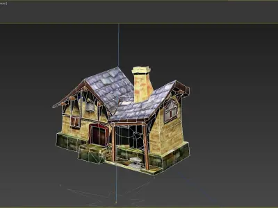 The Village Blacksmith Low-poly 3D model