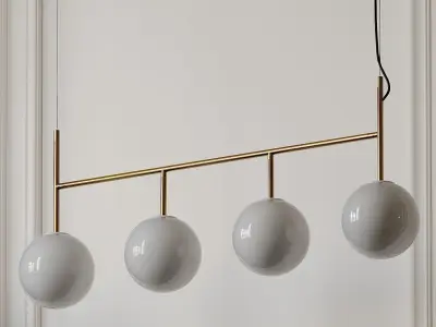 Enu Tr Bulb Suspension Frame Pendant Lamp by Dopo Domani 3D model