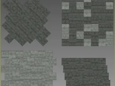 Wall to Wall Carpet Tile No 9 3D model