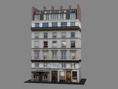 Typical Parisian Apartment 3d Building 08 3D model