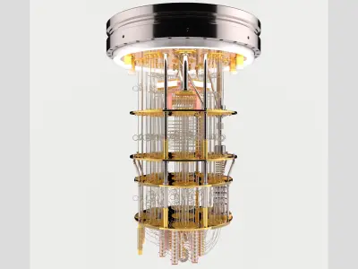 Quantum Computer 3D model