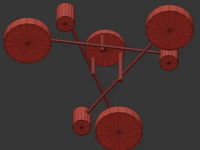 TECHNUM LED SHORT 3D model