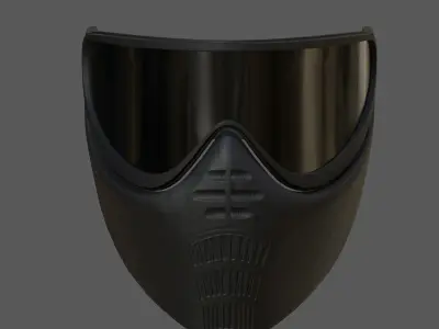 Mask helmet scifi futuristic military combat  Low-poly 3D model purchase