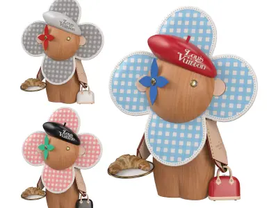 Louis Vuitton Vivienne In Paris LV Doll Low-poly 3D model