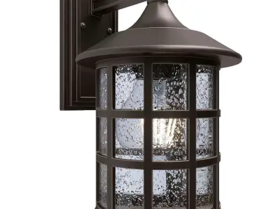 Hinkley Freeport Bronze High Outdoor Wall Light 3D model
