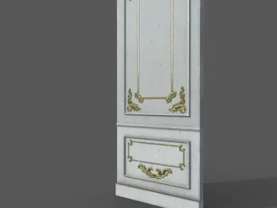 Old Victorian Wall Low-poly 3D model purchase