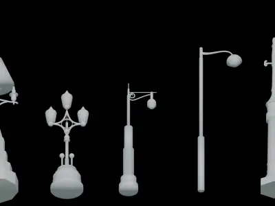 Lamp Post v2 3D print model